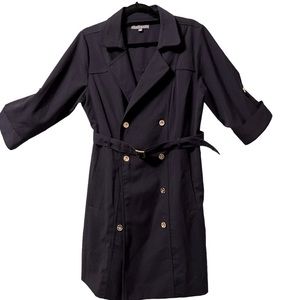 Sharagano Double Breasted Trench Coat/Dress Size 14
